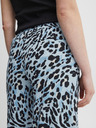 ICHI Schwarz und blau gemusterte Damen-Kurzhose ICHI