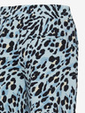 ICHI Schwarz und blau gemusterte Damen-Kurzhose ICHI