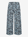 ICHI Schwarz und blau gemusterte Damen-Kurzhose ICHI