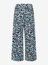 ICHI Schwarz und blau gemusterte Damen-Kurzhose ICHI