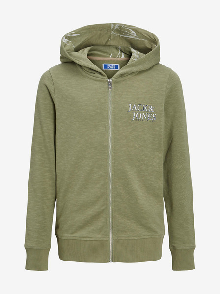 Jack & Jones Jack & Jones Crayon Green Jungen Zip Hoodie