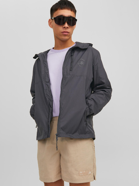 Jack & Jones Schwarze leichte Jack & Jones Filo-Kapuzenjacke für Herren
