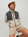 Jack & Jones Cremefarbene leichte Jack & Jones Filo Herren-Kapuzenjacke