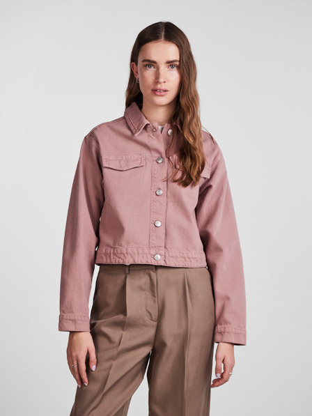 Pieces Altrosa Damen-Jeansjacke Pieces Tessie