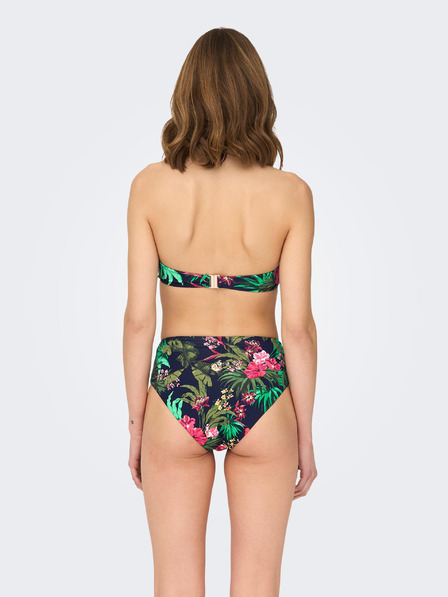 ONLY Grün-Blau Damen Blumen Bikiniunterteil ONLY Juliette
