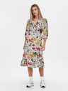 ONLY Cremefarbener gemusterter Damen-Wickelmidi ONLY Olivia