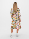 ONLY Cremefarbener gemusterter Damen-Wickelmidi ONLY Olivia