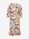 ONLY Cremefarbener gemusterter Damen-Wickelmidi ONLY Olivia
