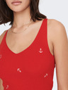Jacqueline de Yong Rot gemustertes Tank-Top JDY Nanna