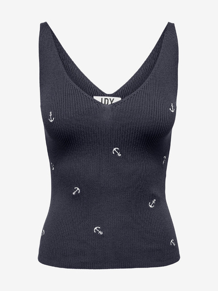 Jacqueline de Yong Dunkelblau gemustertes Tank-Top JDY Nanna