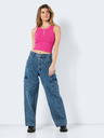 Noisy May Dunkelrosa Crop-Top Tank-Top Noisy May Frey