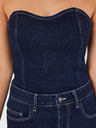 Noisy May Dunkelblaues Damen-Denim-Top Noisy May Lelou