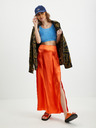 Vila Orangefarbener Satin-Maxirock für Damen VILA Ella