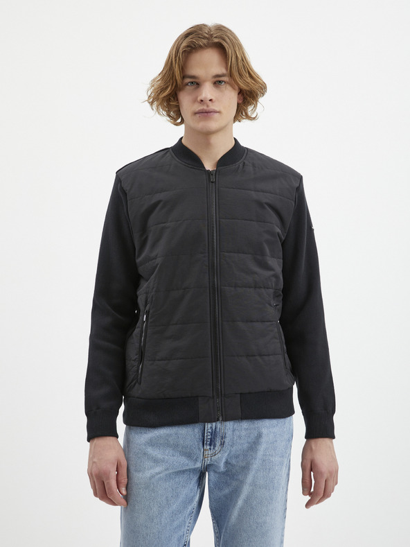 Pepe Jeans Dunkelgrauer Herren-Bomber Pepe Jeans Noel
