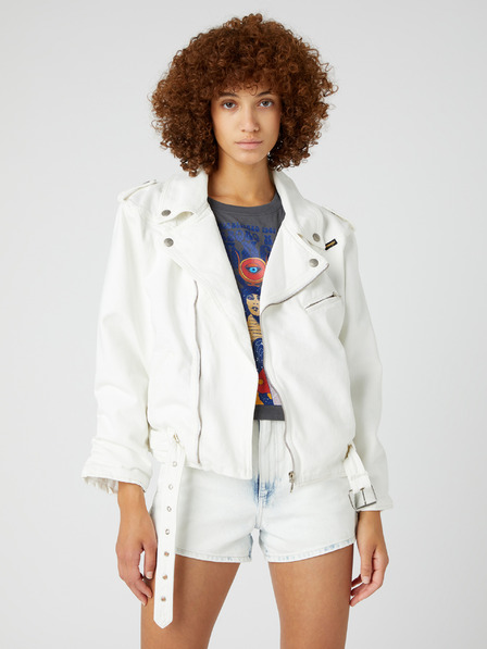 Wrangler Weiße Wrangler Curvy-Jacke für Damen