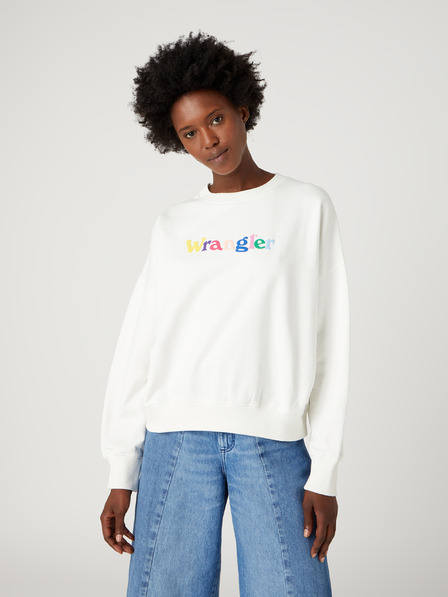 Wrangler Weißes Wrangler Damen-Sweatshirt