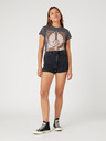 Wrangler Schwarze Wrangler Damen Denim Shorts