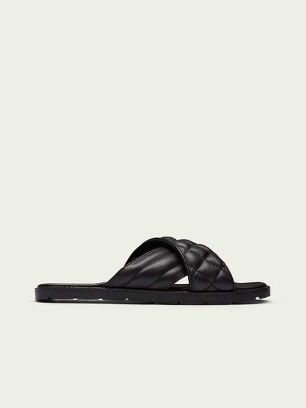 Scotch & Soda Schwarze Scotch & Soda Tilda Lederslipper für Damen