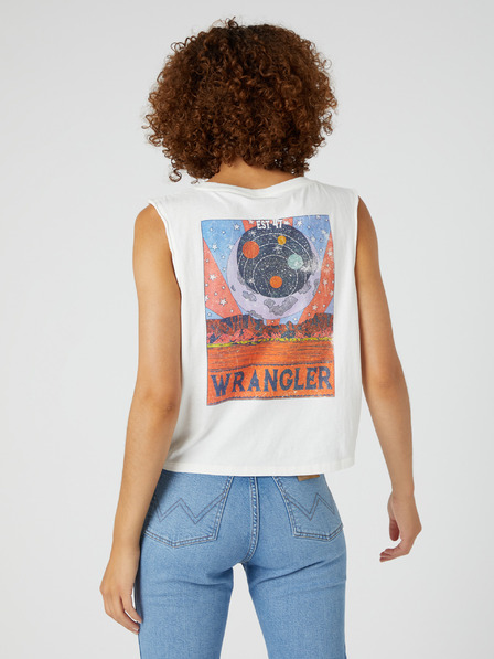 Wrangler Weißes Wrangler Damen Tank Top