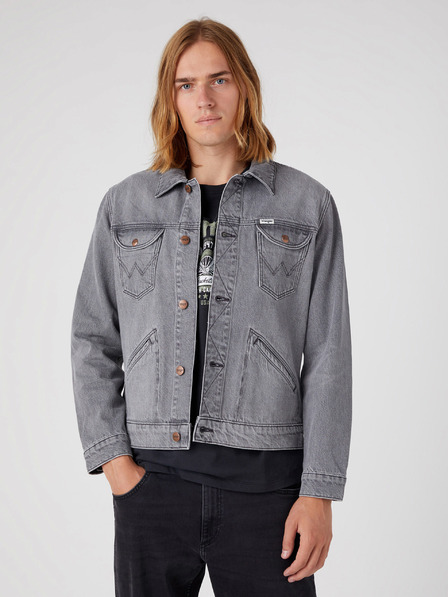 Wrangler Graue Wrangler Icons Jeansjacke für Herren