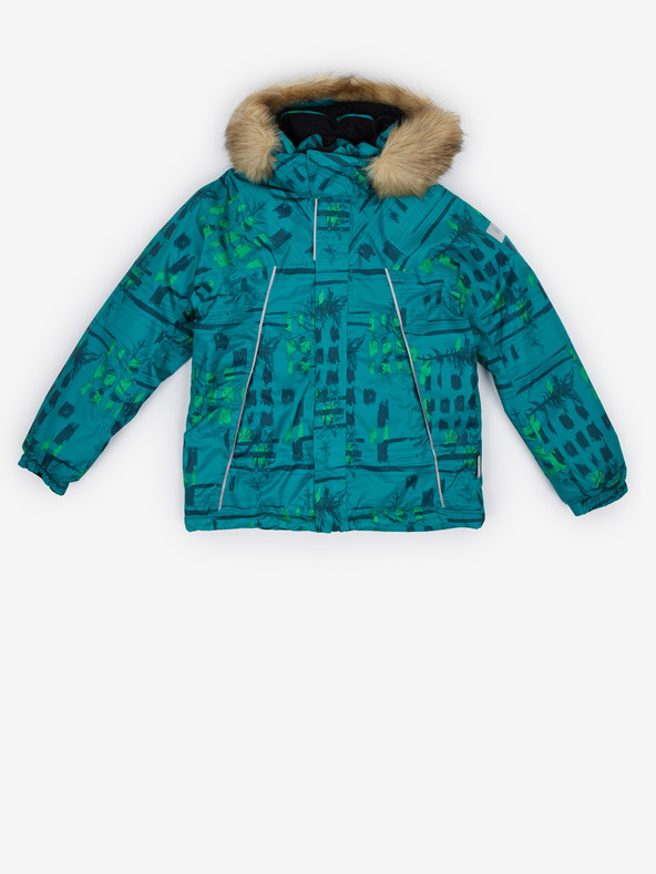Reima Grün gemusterte Winterjacke für Jungen Reima Niisi