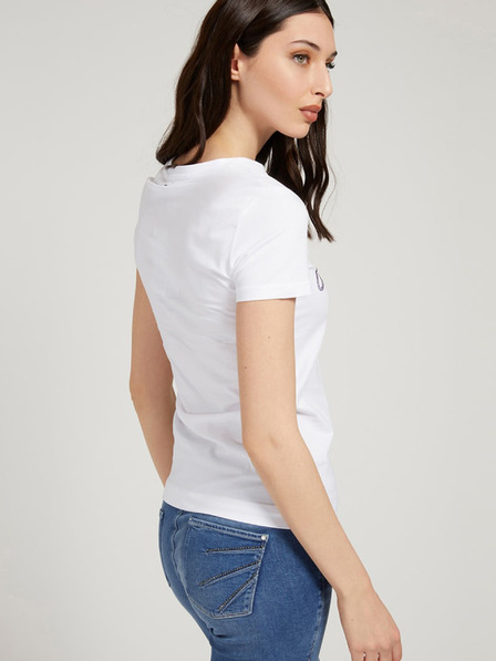 Guess Weißes Damen Guess Selina bedrucktes Shirt