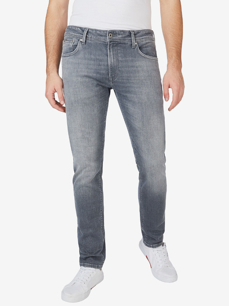 Pepe Jeans Graue Slim Fit Jeans für Herren Pepe Jeans Stanley