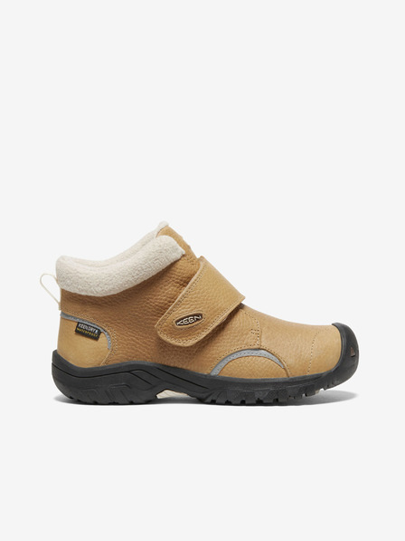 Keen Hellbraune Kinder-Leder-Winterstiefel Keen Kootenay III