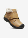 Keen Hellbraune Kinder-Leder-Winterstiefel Keen Kootenay III