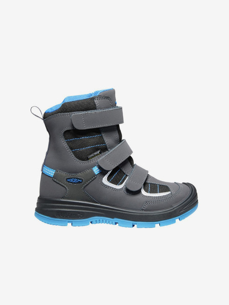 Keen Graue Keen-Winterstiefel aus Leder für Jungen