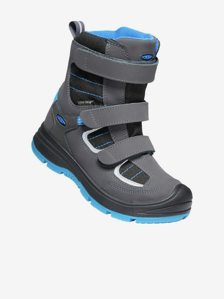 Keen Graue Keen-Winterstiefel aus Leder für Jungen