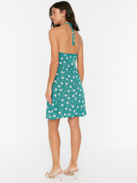 Trendyol Grünes gemustertes Damenkleid Trendyol
