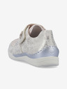 Rieker Beige und silberne Damen Turnschuhe Rieker