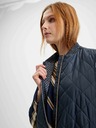 Geox Dunkelblaue lange Steppweste für Damen Geox