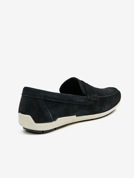 Rieker Dunkelblaue Herren-Slipper aus Wildleder Rieker