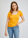 Orsay Orangefarbenes Basic-T-Shirt ORSAY
