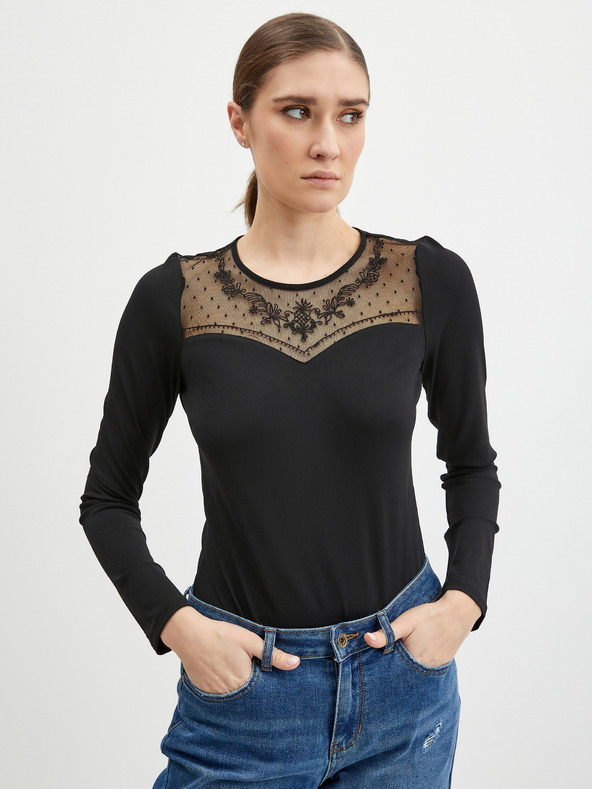 Orsay Schwarzer Damen-Body mit Spitze ORSAY