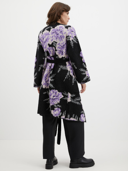 Orsay Schwarz-lila Damen Cardigan mit Blumenmuster ORSAY
