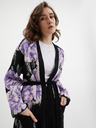 Orsay Schwarz-lila Damen Cardigan mit Blumenmuster ORSAY