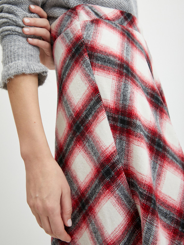 Orsay Rot karierter Damenrock ORSAY