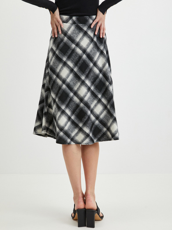 Orsay Schwarzer Damen-Karo-Rock ORSAY