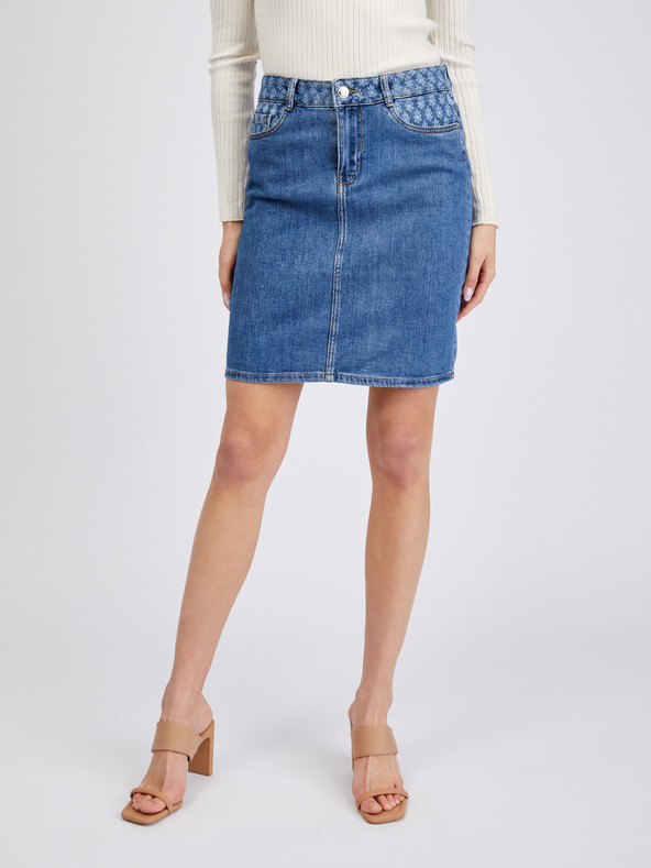 Orsay Blauer Damen-Jeansrock ORSAY