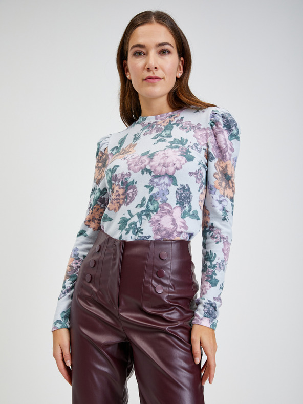 Orsay Burgunderfarbene Damen Kunstlederhose Kurzform ORSAY