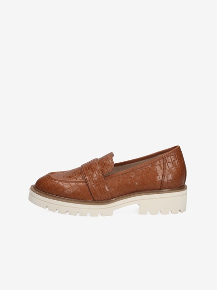 Caprice Braune Damen Leder Caprice Slipper