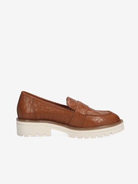 Caprice Braune Damen Leder Caprice Slipper