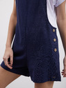 ZOOT.lab Dunkelblaue Damenshorts aus Leinen mit Lack ZOOT.lab Paulina