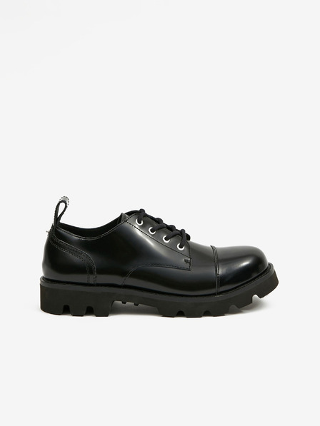 Diesel Schwarze, glänzende Diesel Halbstiefel für Herren