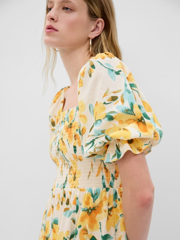 GAP Geblümtes Leinenkleid GAP