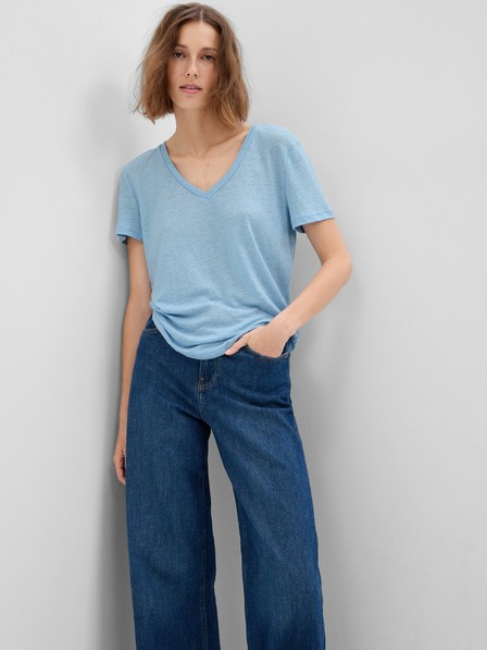 GAP Metallisches Leinen T-Shirt GAP
