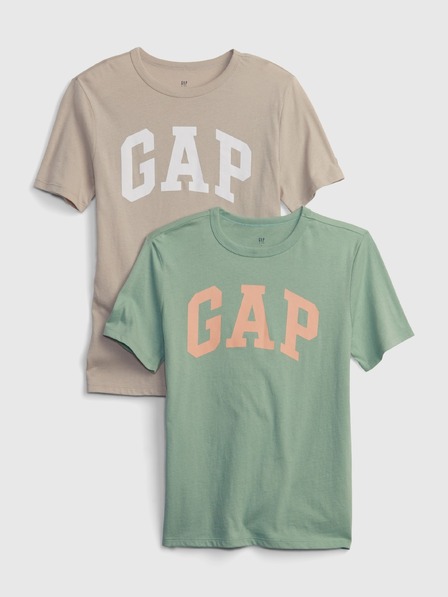 GAP Kinder T-Shirts mit Logo, 2 Stück
